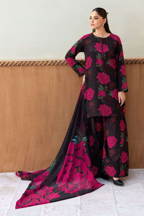 Afsanah Swiss Lawn wth Silk Dupatta | Dark Majestic AR-103