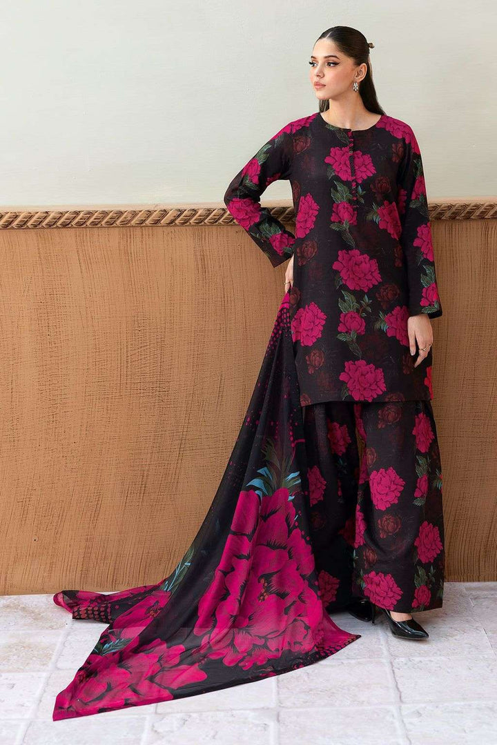 Afsanah Swiss Lawn wth Silk Dupatta | Dark Majestic AR-103