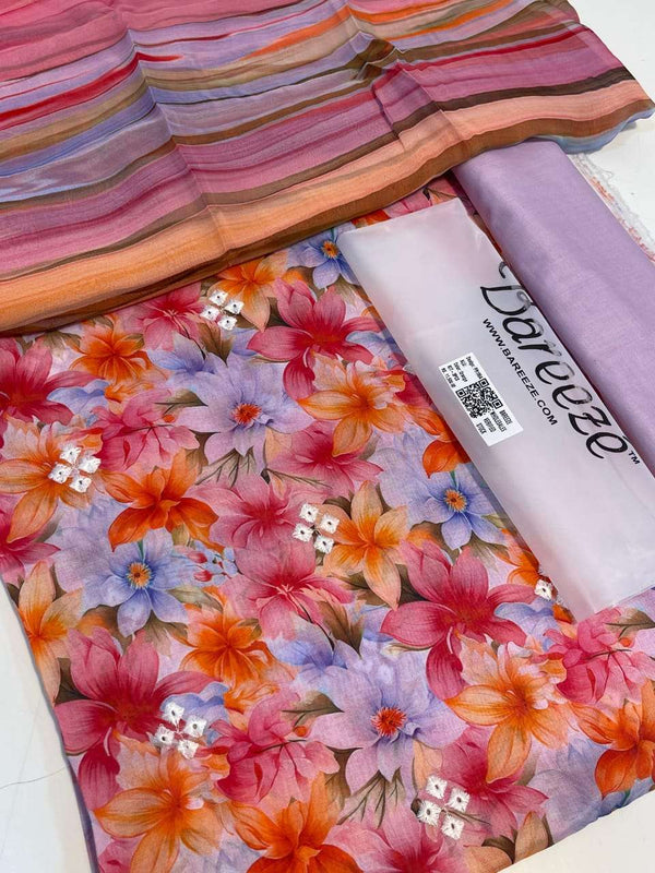 Bareeze 3Pc Printed Lawn Suit