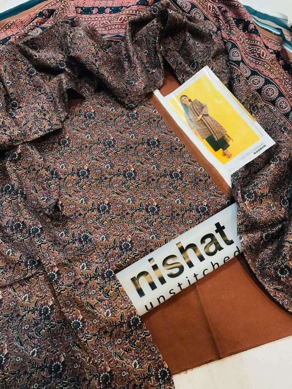 Nishat 3Pc Printed Lawn Vol 9 Summer'25