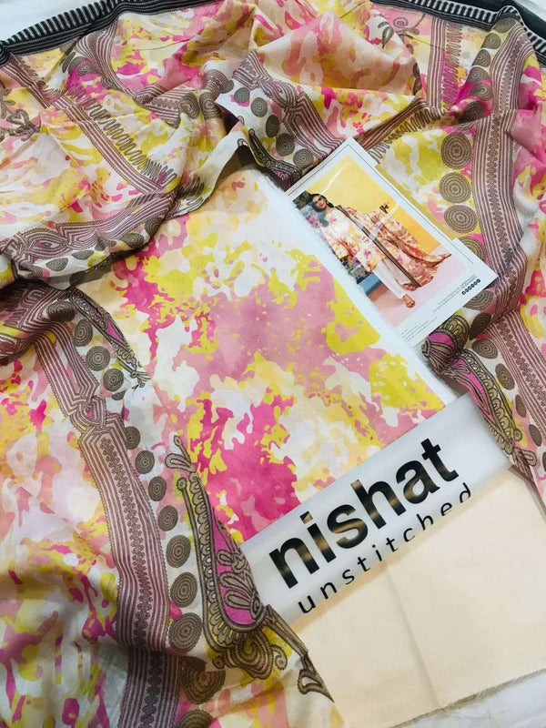 Nishat 3Pc Printed Lawn Vol 9 Summer'25