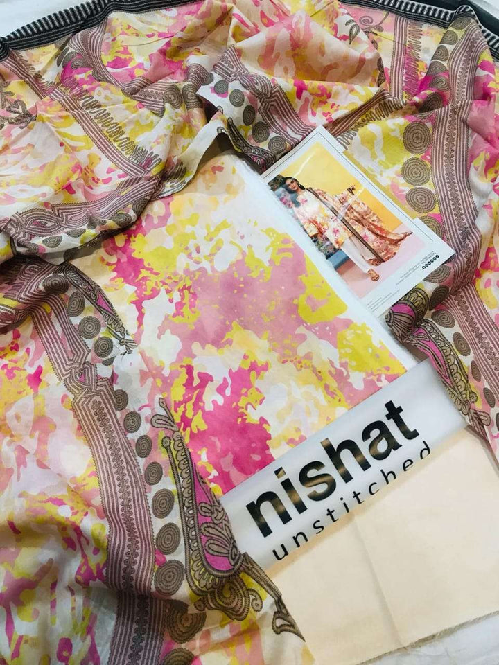 Nishat 3Pc Printed Lawn Vol 9 Summer'25