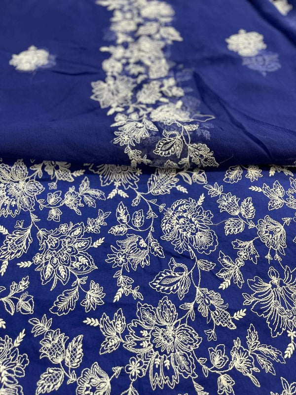 Bareeza Lawn 3PC with Pure Embroidered Dupatta Vol 54