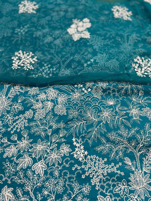 Bareeza Lawn 3PC with Pure Embroidered Dupatta Vol 54