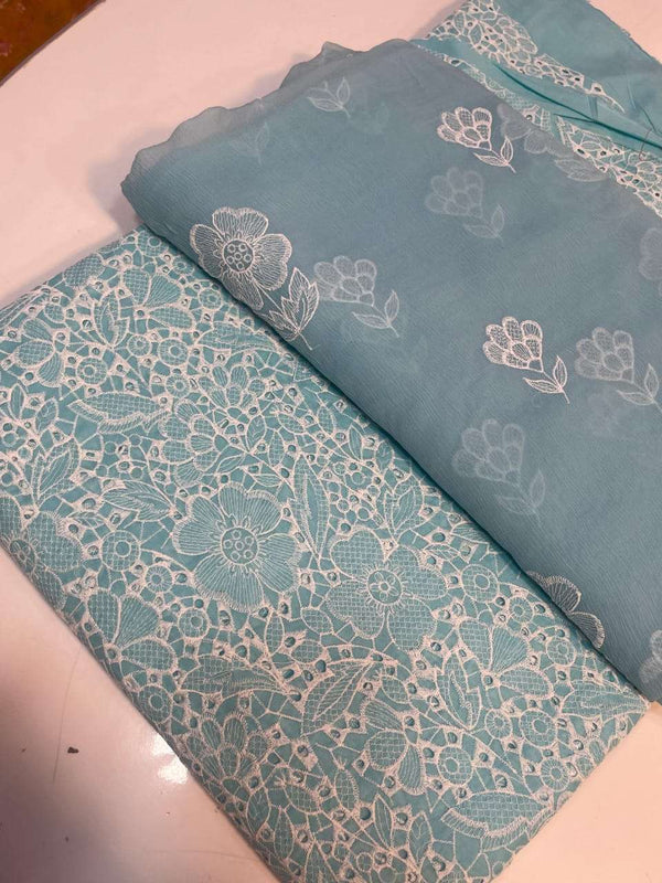Bareeza Lawn 3PC with Pure Embroidered Dupatta Vol 67