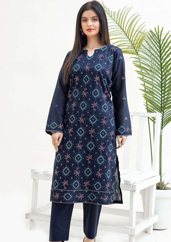 Premium Jacquard 2PC Embroidery Unstitched Shirt and Trouser