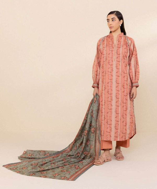 Sapphire 3Pc Linen Unstitched - U3PESG24V2558