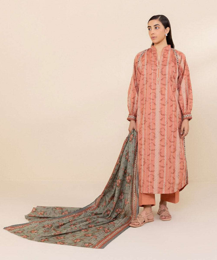 Sapphire 3Pc Linen Unstitched - U3PESG24V2558
