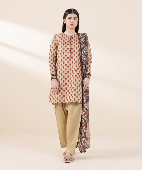 Sapphire 3Pc Linen Unstitched - U3PESG24V229