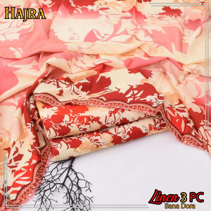Hajra Linen 3PC Banadora – Winter Suit