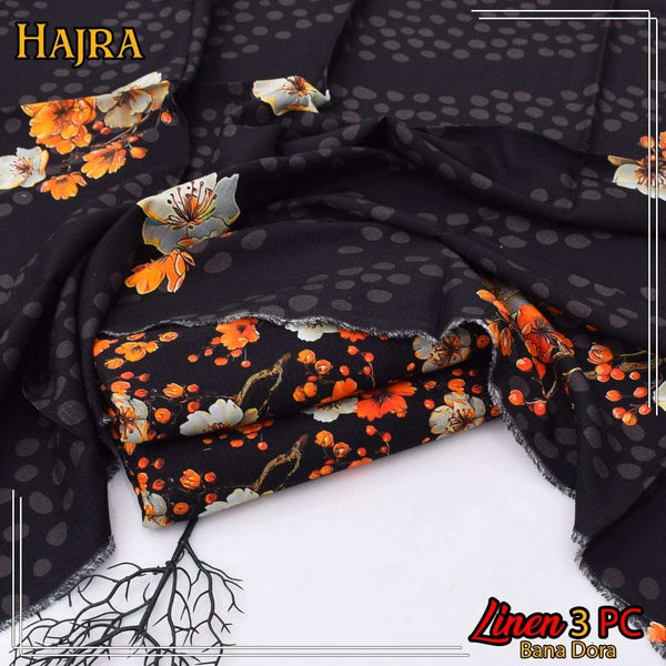 Hajra Linen 3PC Banadora – Winter Suit