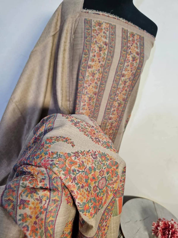 Original Pashmina Full Embroidered Suit – 3 Meter Shawl