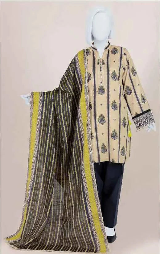 Panjnad By J. | Unstitched 3 Pc Printed Khaddar Collection