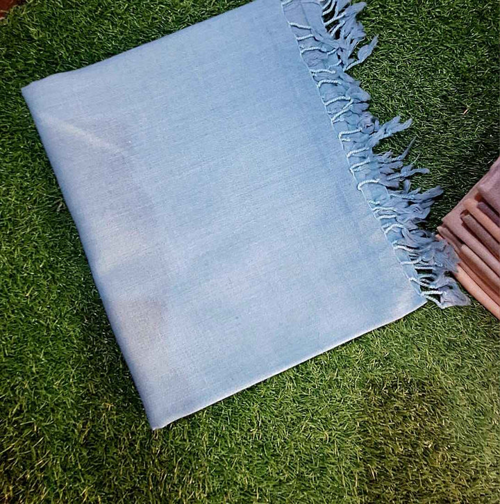 Rubab Closet Winter Shawl – Dark Color Sky Blue