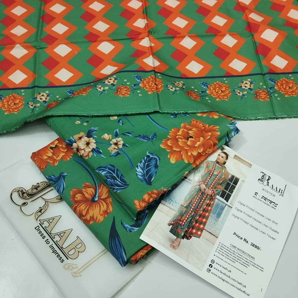 Raabi Winter Exclusive Printed Viscose linen