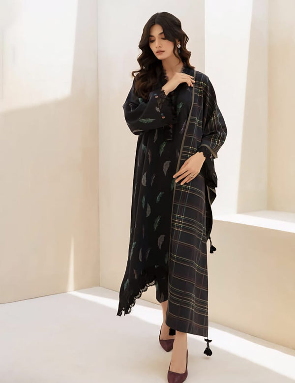 BAROQUE UNSTITCHED 3PC PRINTED VISCOSE D-765