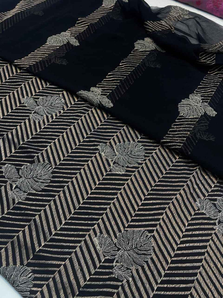 Bareeze 3PC Karandi Suit with Pure Embroidered Dupatta - Vol 53