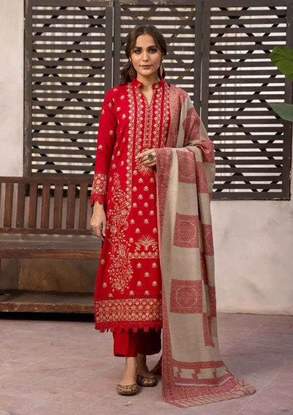 Zeenat By Khoobsurat Embroidered Peach Leather'25 - Z-04