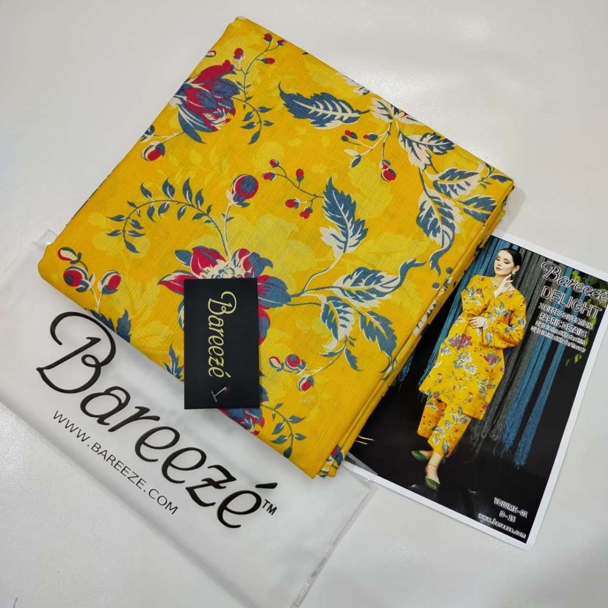 Bareeze 2PC Printed Soft Khaddar Suit - RUBAB CLOSET