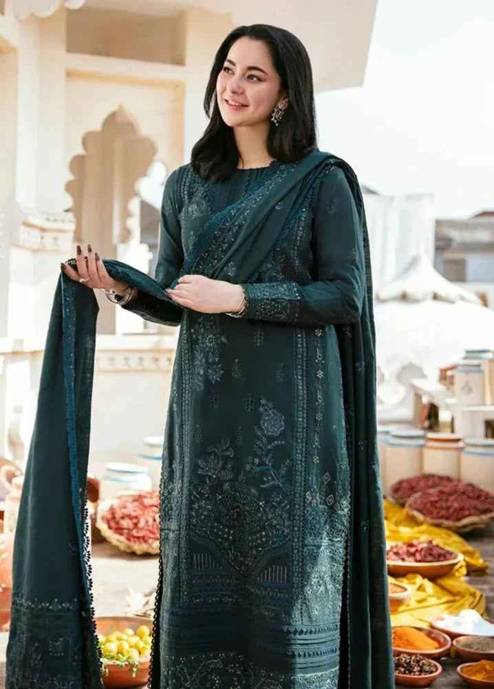 Dhanak-3PC Embroidered Shirt with Dhanak Sequins Embroidered Dupatta-3394