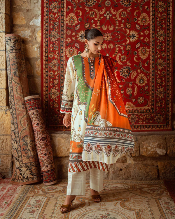 RimJhim 3Pc Printed Lawn By GulAhmed Lawn' 25 | SD52014