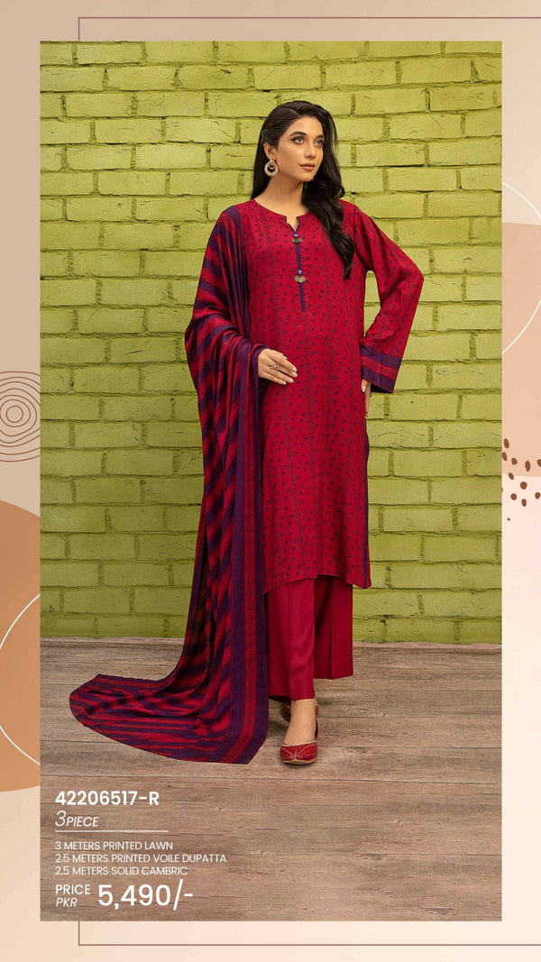 Nishat 3Pc Printed Lawn Vol 9 Summer'25 | 42206517-R