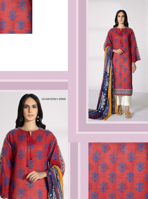 Sapphire 3PC - Printed Lawn Suit | U2-DAYZ23V1-25WS