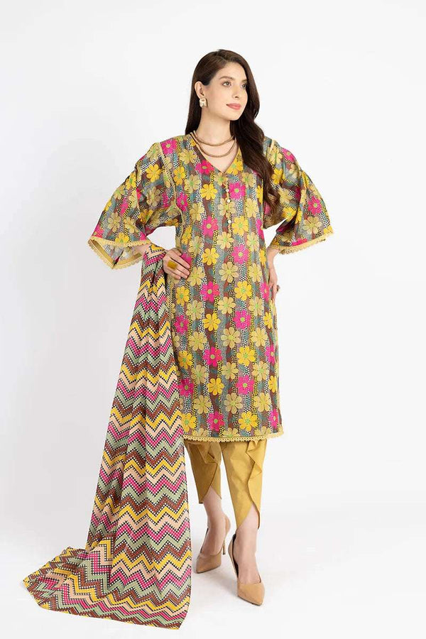 Bareeze 3Pc Printed Lawn Suit