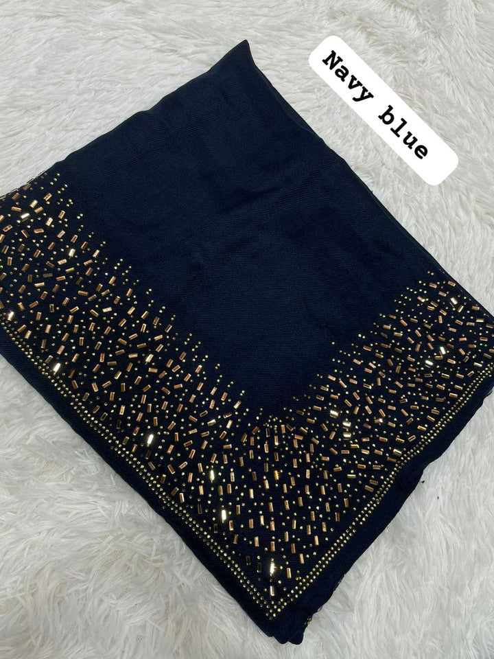 Original Pashmina Full Embroidered Shawl – 3 Meter - RUBAB CLOSET