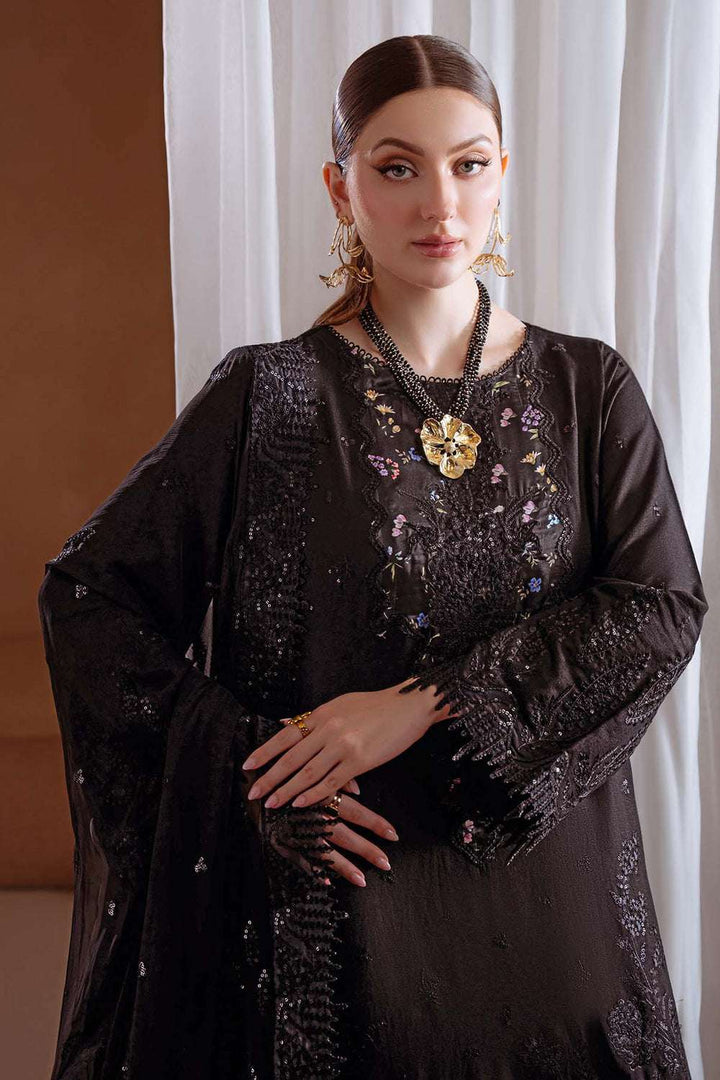 Nureh 3Pc Embroidered Karandi and Stich Embroidered Chiffon Dupatta Suite - NE_174