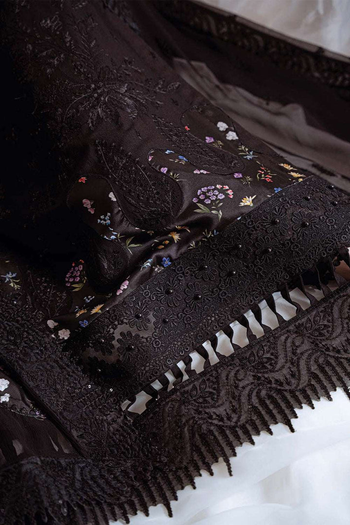 Nureh 3Pc Embroidered Karandi and Stich Embroidered Chiffon Dupatta Suite - NE_174