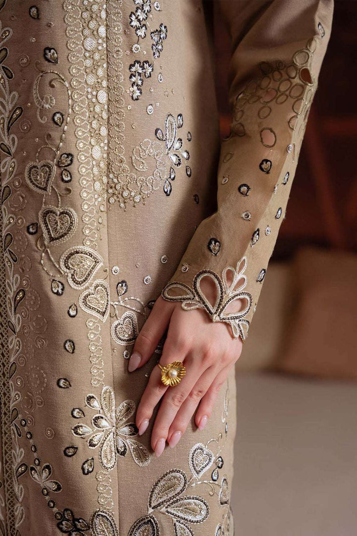 Nureh 3Pc Embroidered Karandi and Stich Embroidered Chiffon Dupatta Suite - NE_170