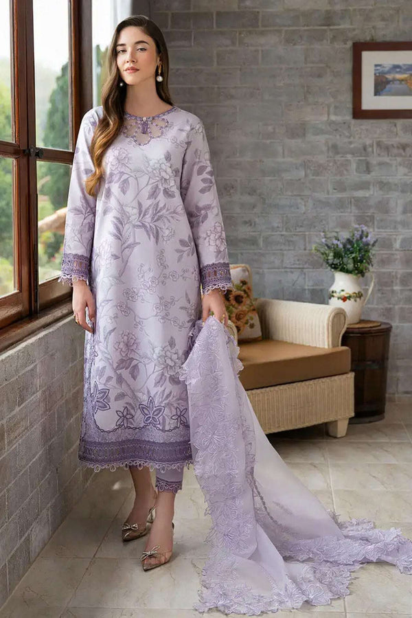 Mushq Embroidered & Printed Lawn 3 Piece Unstitched Dress – 1192