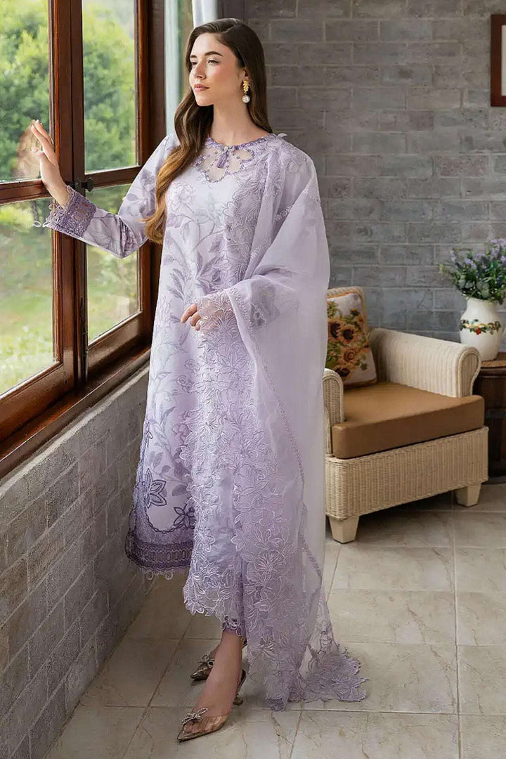 Mushq Embroidered & Printed Lawn 3 Piece Unstitched Dress – 1192