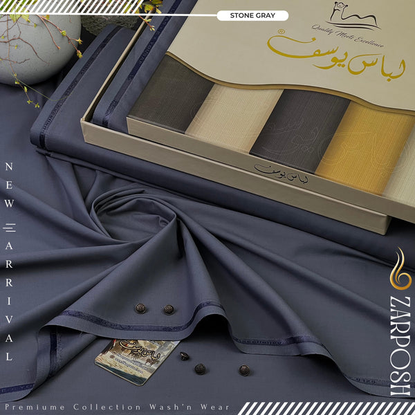 Zarposh | Crafted by Libas e Yousaf | Stone Gray