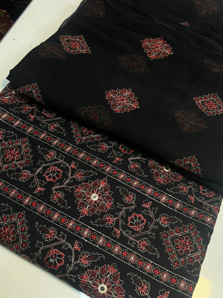 Bareeze 3PC Karandi Suit with Pure Embroidered Dupatta - Vol 62 - RUBAB CLOSET