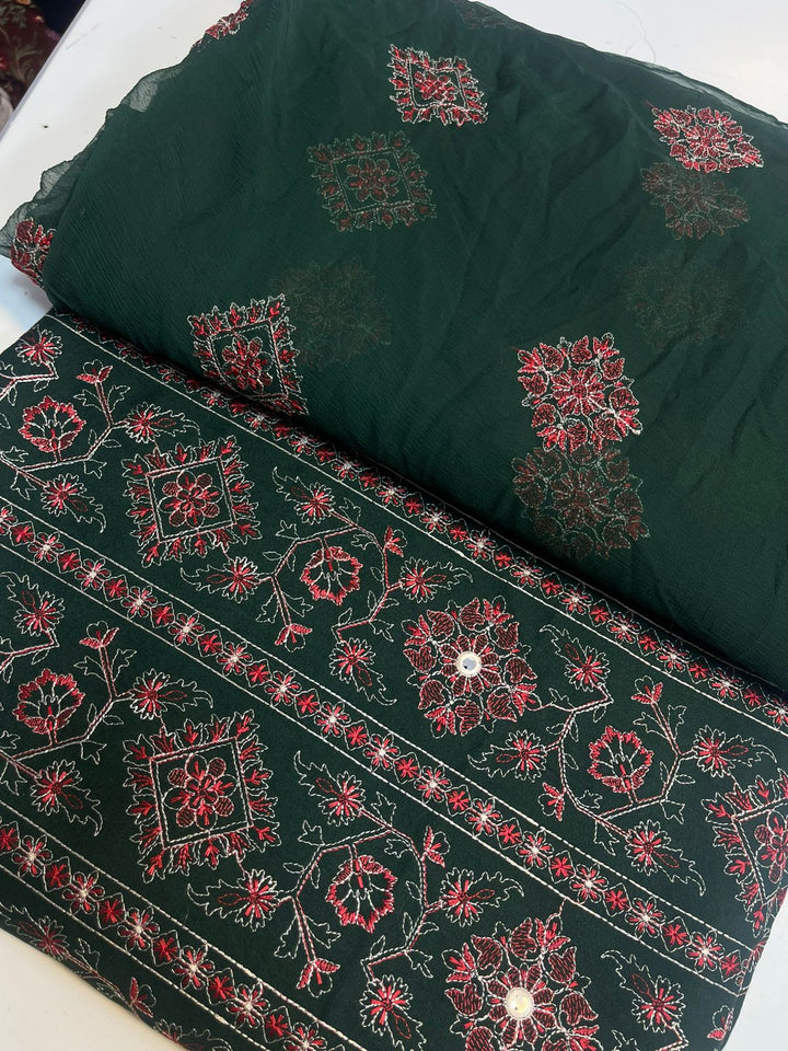 Bareeze 3PC Karandi Suit with Pure Embroidered Dupatta - Vol 62 - RUBAB CLOSET