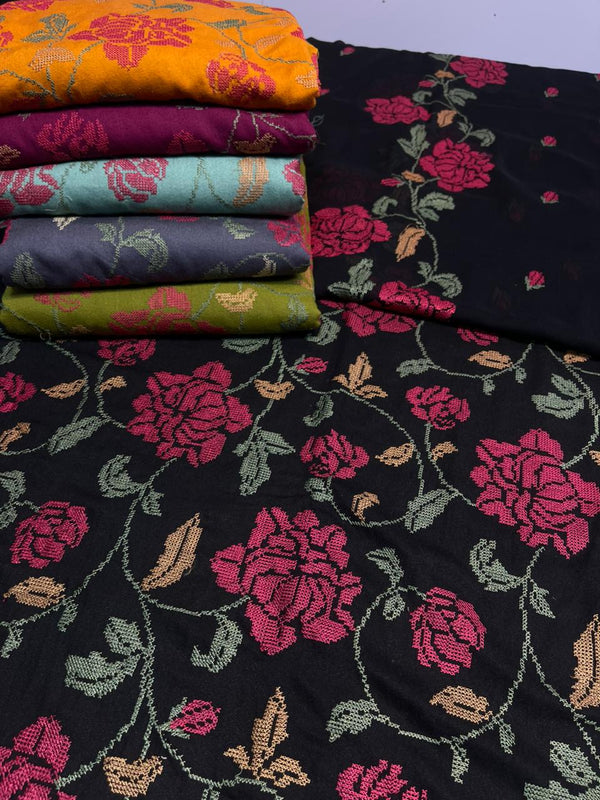 Bareeze 3PC Karandi Suit with Pure Embroidered Dupatta - Vol 45 - RUBAB CLOSET