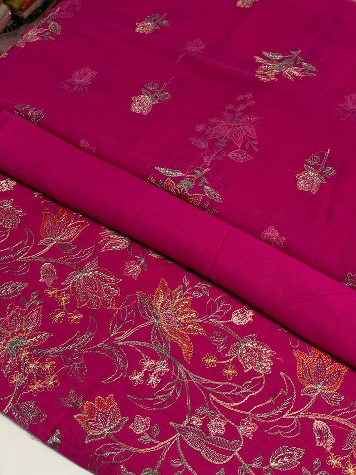 Bareeze 3PC Karandi Suit with Pure Embroidered Dupatta - Vol 53 - RUBAB CLOSET