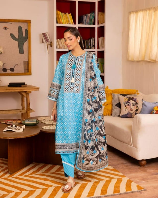 RimJhim 3Pc Printed Lawn By GulAhmed Lawn' 25 | SD52085