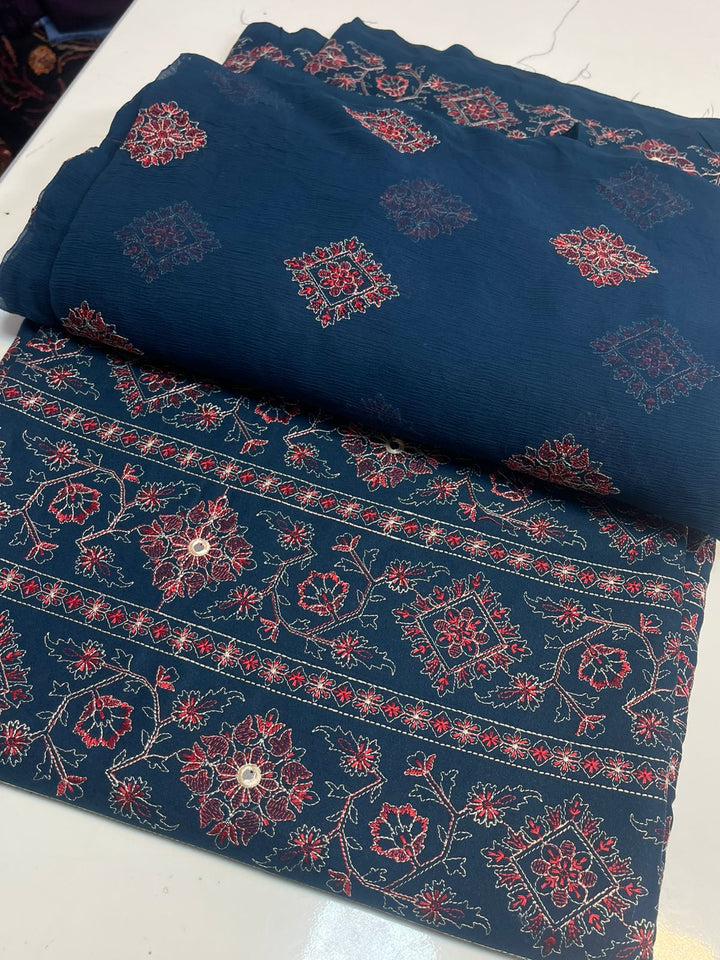 Bareeze 3PC Karandi Suit with Pure Embroidered Dupatta - Vol 62 - RUBAB CLOSET