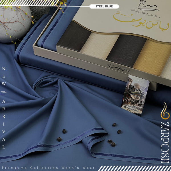 Zarposh | Crafted by Libas e Yousaf | Steel Blue