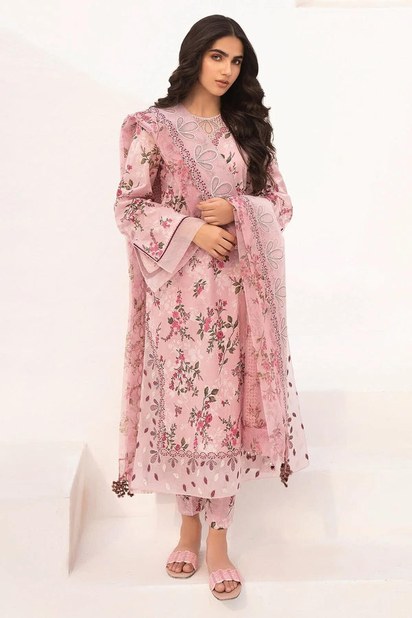Baroque 3 Piece – Unstitched Digital Printed Lawn - 9022