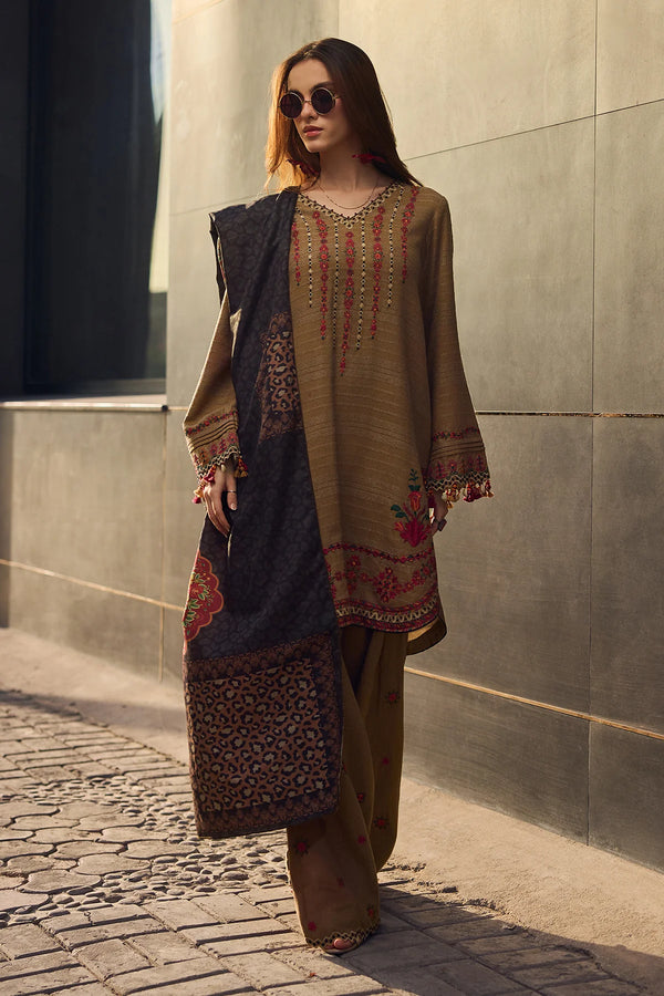 Poshima By Charizma 3-pc Unstitched Wool Shawl Collection PSW5-11